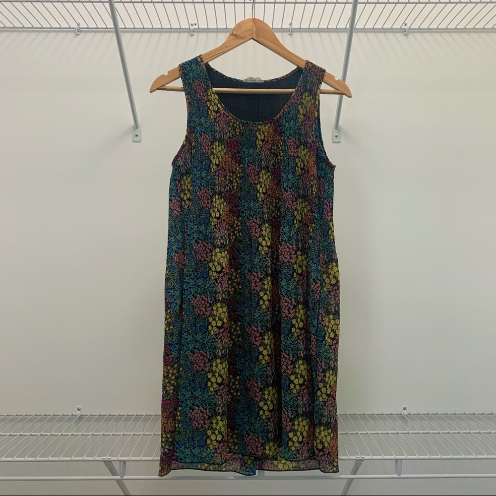 Jane and Delancey Sleeveless Pleated Floral Dress